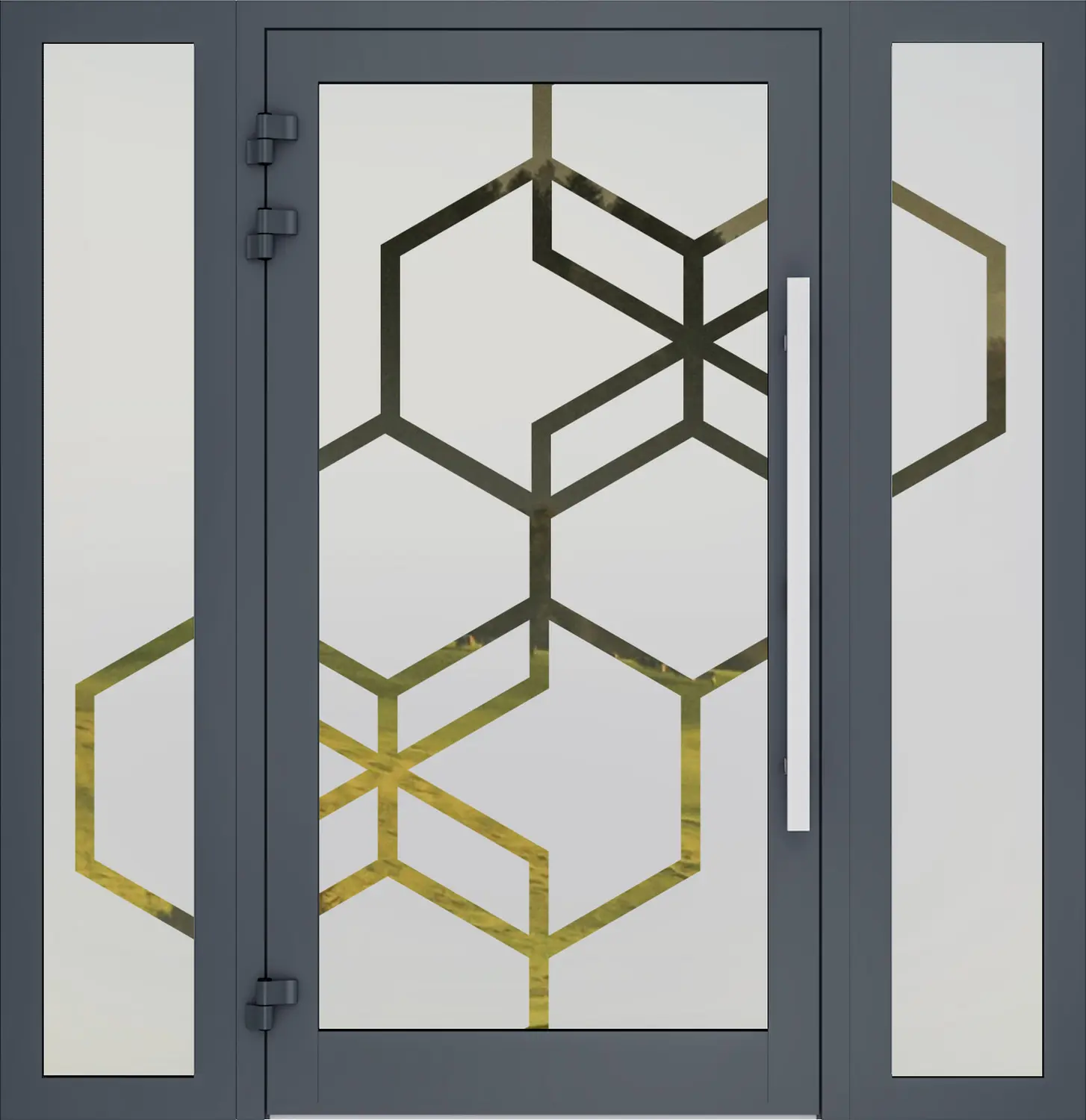 AP Fensterbau, Sandgestrahlte Scheibe – Beispiel 16