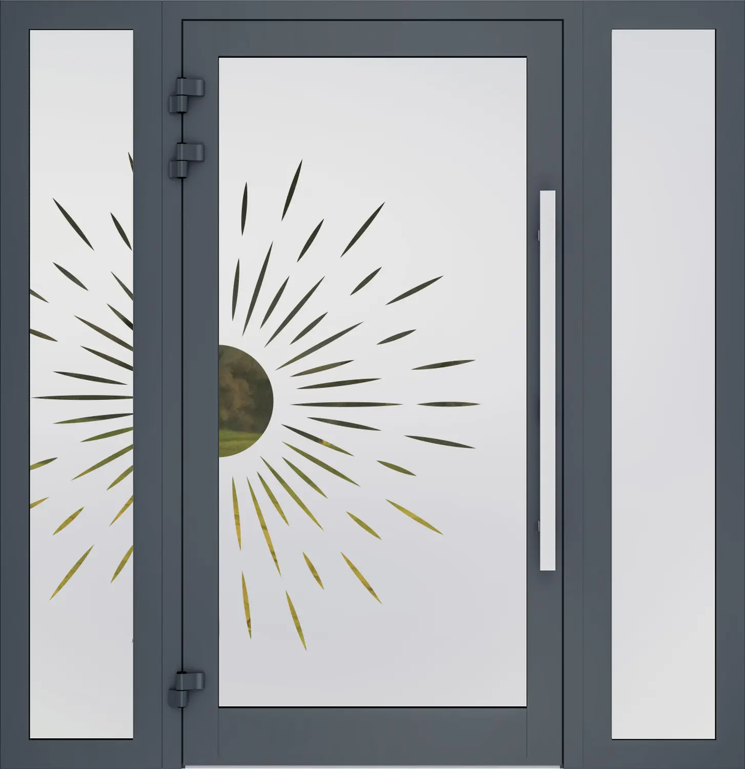 AP Fensterbau, Sandgestrahlte Scheibe – Beispiel 7