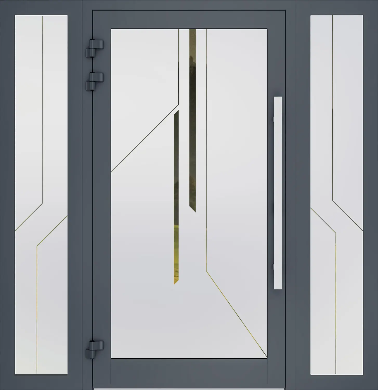 AP Fensterbau, Sandgestrahlte Scheibe – Beispiel 1